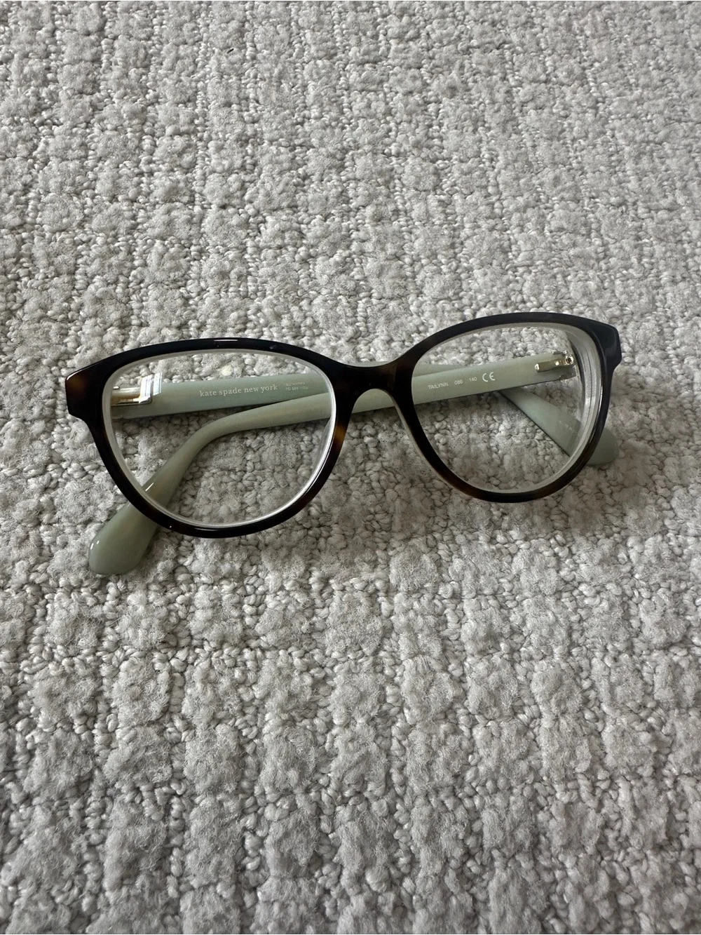 Kate Spade Tailynn Eyeglasses Frames Havana Cat Eye 52-16-140 w/ Case